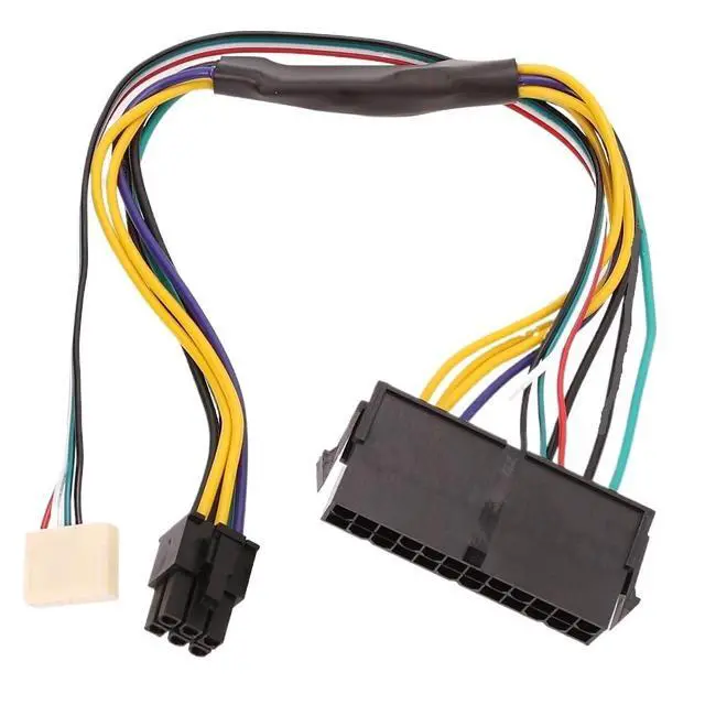 Alt view image 5 of 6 - ATX 24pin to Motherboard 2-Port 6pin Adapter Power Supply 18AWG Cable for Z220 Z230 SFF Mainboard Server Workstation Newest