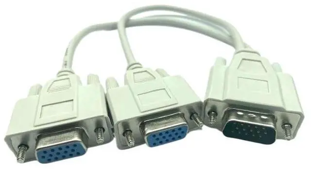 Main image of Male to 2 Two HDB15 Female Splitter Adapter Extension Cable w/core Splitter Adaptor Connector Converter(Ordinary Paragraph)