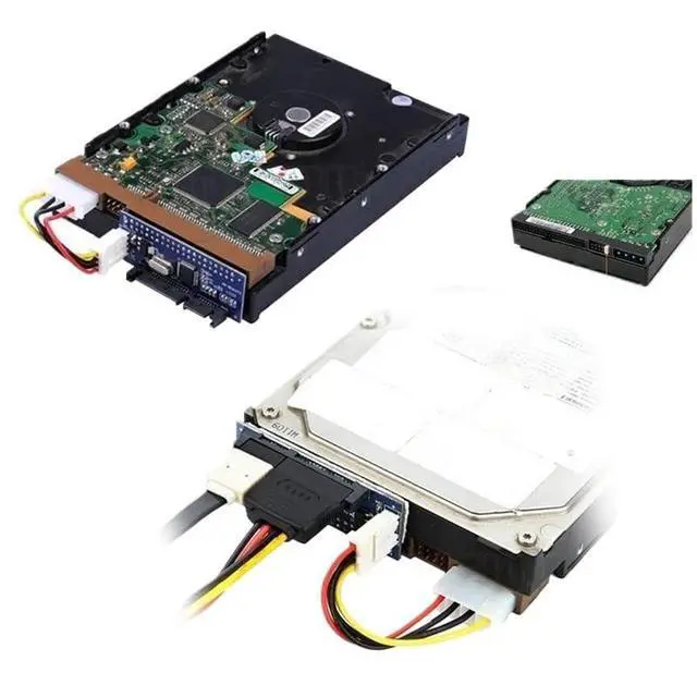 Alt view image 2 of 6 - IDE to SATA Adapter HDD 3.5 inch Hard Disk Converter IDE 39/40Pin to SATA 22Pin Hard Drive Connector with Cable