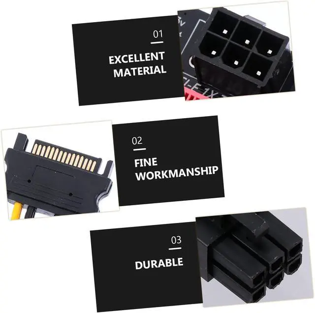 Alt view image 2 of 7 - Mobestech 3sets Pcie Riser Card to Adapter for Graphics Cards Connectors High-Speed Pci Extension Cable Compatible Systems and Stable Design