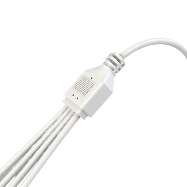 Alt view image 6 of 7 - ARGB Splitter 5V 3 Pin All Mainboard ARGB Extension Cable 1 to 2/3/4(White 1 to 3)