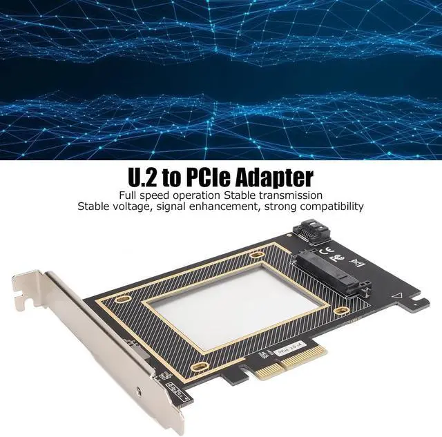 Alt view image 2 of 7 - U.2 to PCIE Adapter, PCIE 3.0 X4 Compatible with PCI Express 3.0 X4/X8/X16, Speed Up Your Computer, Fast Data Transfer Compatible with All 2.5" NVME SSD