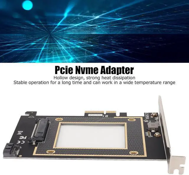 Alt view image 3 of 7 - U.2 to PCIE Adapter, PCIE 3.0 X4 Compatible with PCI Express 3.0 X4/X8/X16, Speed Up Your Computer, Fast Data Transfer Compatible with All 2.5" NVME SSD