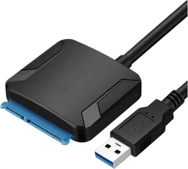 Main image of USB 3.0 to SATA Cable SATA III Hard Drive Adapter Converter for 2.5" 3.5" SSD HDD Hard Drive Disk with 12V/2A Power Adapter(Without Plug)