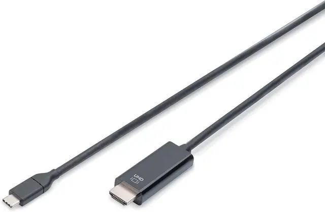 Main image of Digitus USB Type-C Adapter Cable, Type C to HDMI A M/5.0m, 4K/60Hz, 18GB, CE, sw, Gold