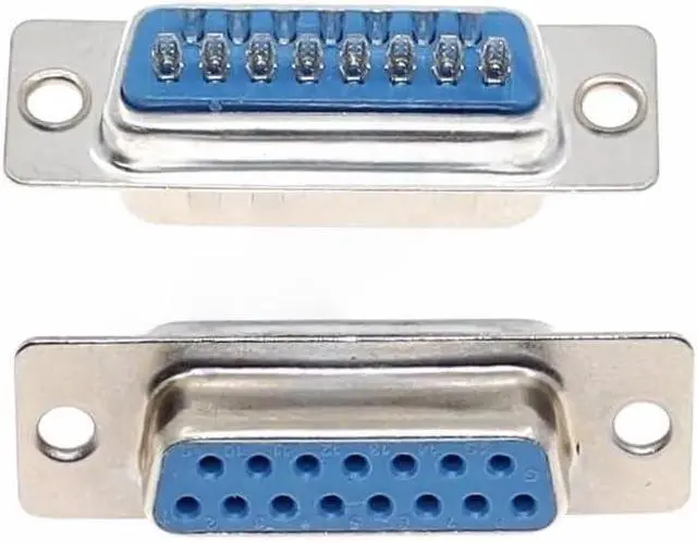 Alt view image 4 of 5 - Metal MI NI Serial Port 9Pin Display to DB15Pin Male Female Converter HD15/DB9 VGA (D-SUB, RGB)(DB9 F-DB15 M)