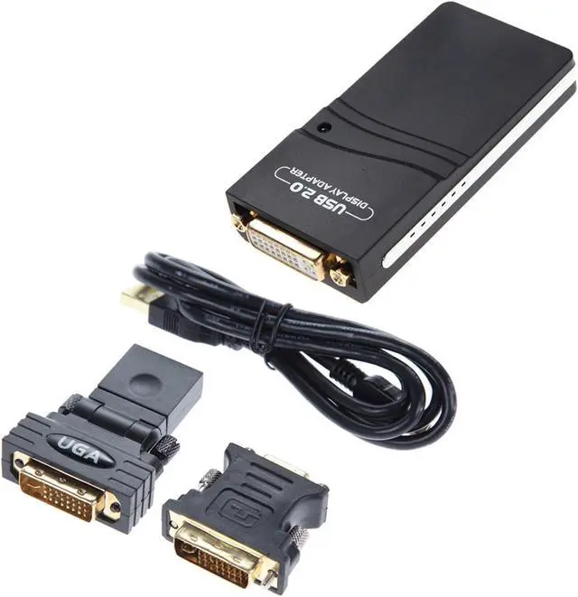 Alt view image 2 of 6 - USB 2.0 to VGA/DVI/HDMI Multi Display Adapter/Video Graphics Adapter for Multiple Monitors up to 1920x1080 Pixels (Supports Windows 10, 8.1, 8, 7, XP