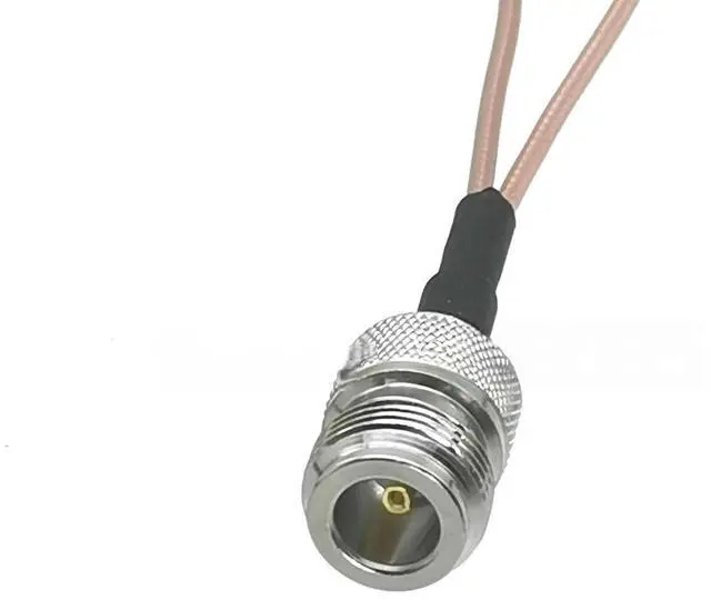 Alt view image 3 of 4 - N Female Ja-ck to 2 X N Male Plug Connector Cable Splitter Combiner Y Type Cable Pigtail RG316 6/8/12/20inch/3FT/6FT/10FT(15CM)