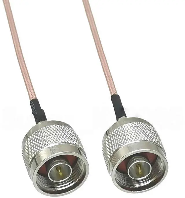 Alt view image 4 of 4 - N Female Ja-ck to 2 X N Male Plug Connector Cable Splitter Combiner Y Type Cable Pigtail RG316 6/8/12/20inch/3FT/6FT/10FT(15CM)