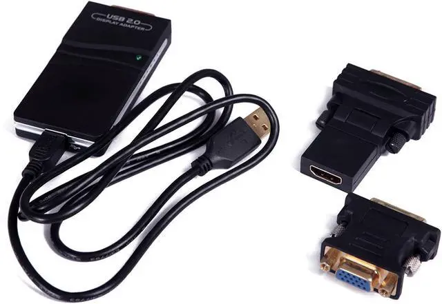 Alt view image 4 of 6 - USB 2.0 to VGA/DVI/HDMI Multi Display Adapter/Video Graphics Adapter for Multiple Monitors up to 1920x1080 Pixels (Supports Windows 10, 8.1, 8, 7, XP
