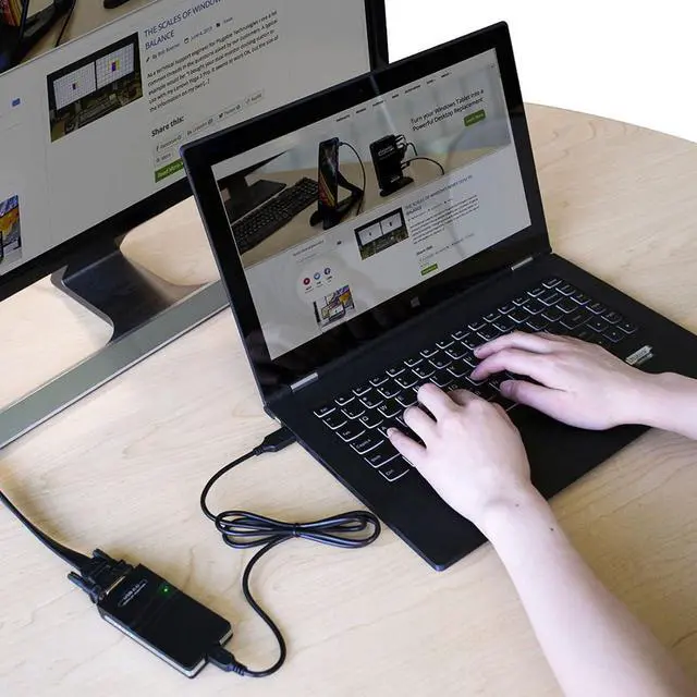 Alt view image 6 of 6 - USB 2.0 to VGA/DVI/HDMI Multi Display Adapter/Video Graphics Adapter for Multiple Monitors up to 1920x1080 Pixels (Supports Windows 10, 8.1, 8, 7, XP