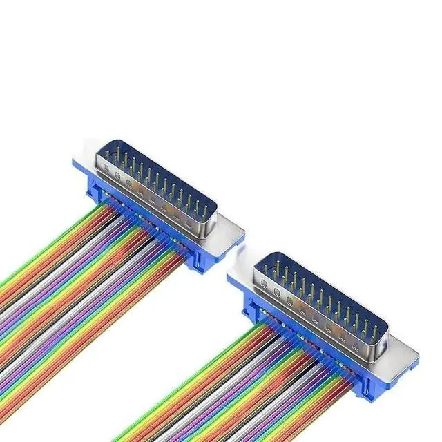 Main image of 1Pcs D-SUB DB9 DB15 DB25 DB37 DIDC 9 15 25 37Pin Male Female D-SUD Serial Port RS232 COM Cable (Screws Need to be Purchased Separately)(DB25 M to M,100cm)