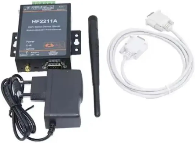 Main image of Serial Device Server RS232/RS485/RS422 Serial Port to Ethernet Converter Module HF2211 HF2211A Available(Power y Cable)