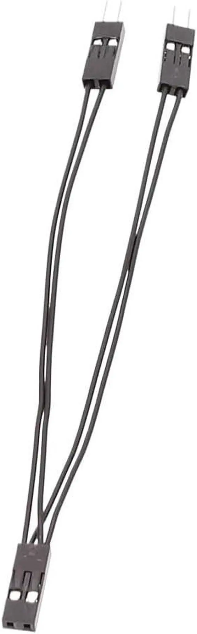 Alt view image 6 of 7 - Terminal Wire 2.54mm Single Female to Dual Male Jumper 10cm 2 Pins for PC Motherboard Power SW/Reset HDD Hard Drive(10PCS)