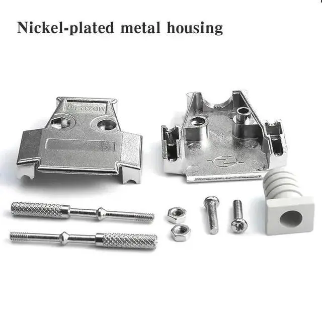 Alt view image 4 of 5 - DB15 Industrial-Grade Male Female Plug Sol*/id Needle 2 Rows 15 Pin Serial Port Connector DB15 D-SUB Metal Shell Soldering Plug(Female-PS)