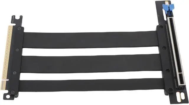 Alt view image 2 of 7 - Luocute PCIe 5.0 X16 Riser Cable, 128Gbps Shielded Backward Compatible with 4090 Ti Plug and Play GPU Extension Cable for PC Case Server ITX Builds Computer Supplies (20cm)