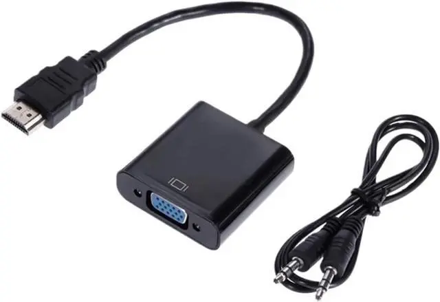 Main image of 50pcs HDMI to V/GA Cord Male to RGB Female Analog Video Converter Adapter Cables HD 1080P for PC(with Audio,White)