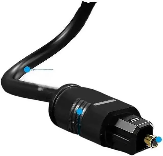 Alt view image 6 of 6 - Digital Optical Audio Cable Adapter Fiber Optic Audio Cable Fiber Audio Cord 1m/1.5m/2m/3 m(15m)
