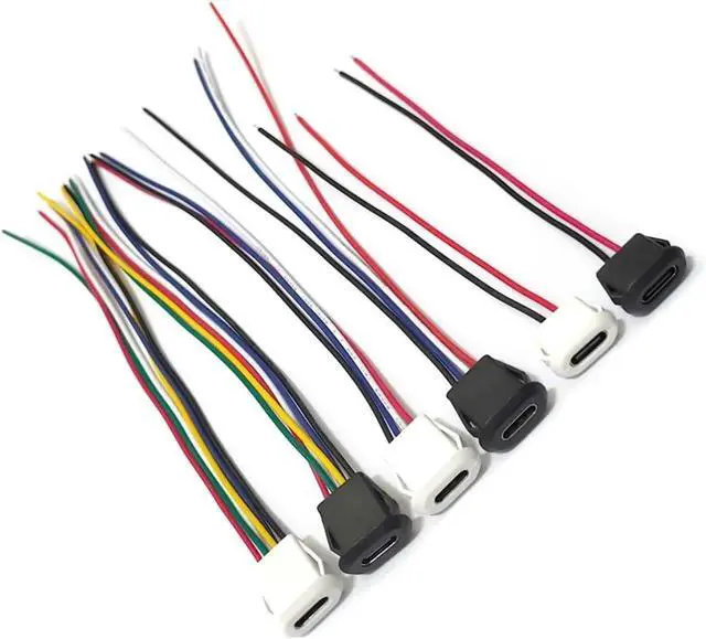 Alt view image 2 of 7 - USB Type C Female Jack Connector - 3A High Current Fast Charging Port for Various Devices (2P/4P/6P Options)(2P White,5pcs)