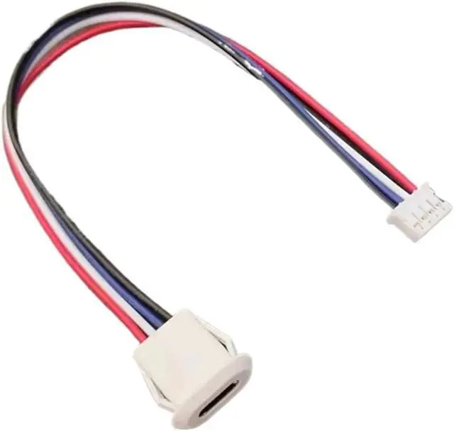 Alt view image 7 of 7 - USB Type C Female Jack Connector - 3A High Current Fast Charging Port for Various Devices (2P/4P/6P Options)(2P White,5pcs)