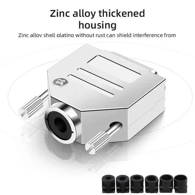 Alt view image 5 of 7 - Industrial Metal DB15 Welding Head Plug Male Female 2-Rows 15 Pin Connector D-SUB HDB15 COM Serial Port Soldering Connectors(F)