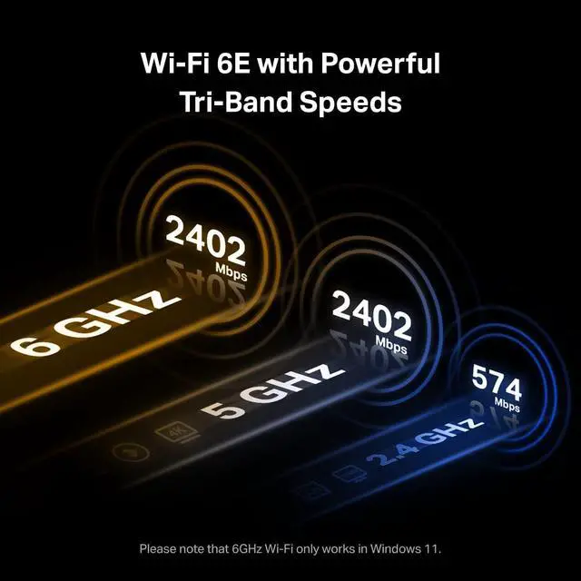 Alt view image 4 of 6 - TP-Link WiFi 6E Intel AX210 AXE5400 PCIe WiFi Card for Desktop PC - (Archer TXE72E), Bluetooth 5.3, WPA3, 802.11ax Tri Band Wireless Adapter with MU-MIMO, OFDMA, Ultra-Low Latency, for Windows 10,11