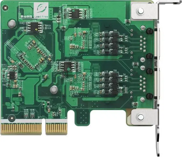 Alt view image 2 of 6 - QNAP QXG-2G2T-I225 Dual Port 2.5GbE 4-Speed Network Card