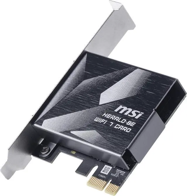 Alt view image 4 of 7 - MSI Herald WiFi 7 PCIe Card for Desktop PC BE9400 Tri-Band, Bluetooth 5.4, 6GHz, MLO, 320MHz, 5.8Gbps