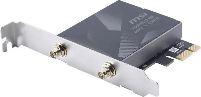Alt view image 6 of 7 - MSI Herald WiFi 7 PCIe Card for Desktop PC BE9400 Tri-Band, Bluetooth 5.4, 6GHz, MLO, 320MHz, 5.8Gbps