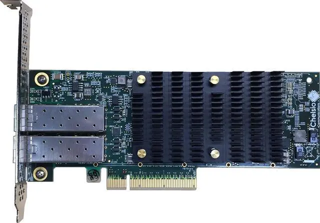 Main image of Communications T6225-CR 2-Port Low Profile 10/25GbE UWire Adapter with PCI-E x8 Gen 3, 32K Conn SFP28 Connector
