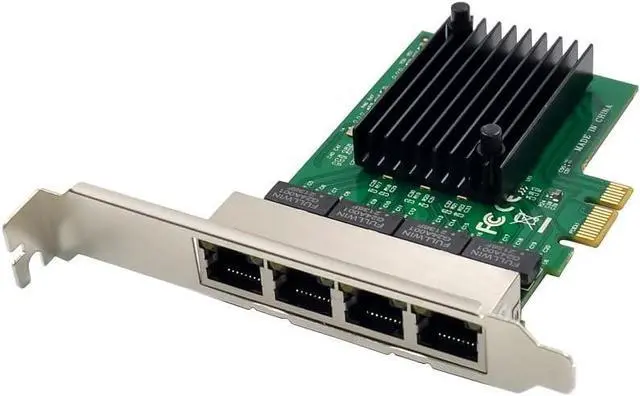 Main image of X-MEDIA XM-NA3840 PCI-E 4-Port Quad 10/100/1000Mbps Gigabit Ethernet PCI Express (PCIe x1) Server Network Adapter Card | Realtek RTL8111F Chipset | Windows 11 & Linux Supported