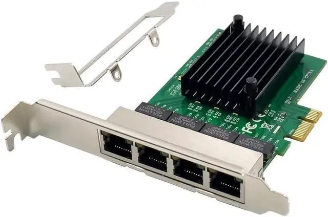 Alt view image 2 of 5 - X-MEDIA XM-NA3840 PCI-E 4-Port Quad 10/100/1000Mbps Gigabit Ethernet PCI Express (PCIe x1) Server Network Adapter Card | Realtek RTL8111F Chipset | Windows 11 & Linux Supported