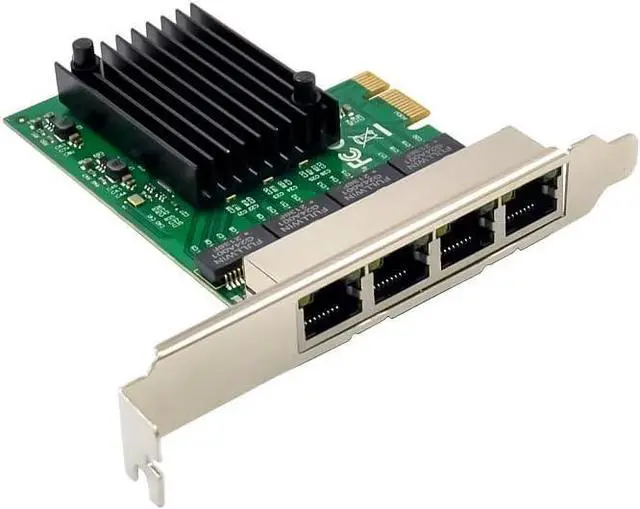 Alt view image 4 of 5 - X-MEDIA XM-NA3840 PCI-E 4-Port Quad 10/100/1000Mbps Gigabit Ethernet PCI Express (PCIe x1) Server Network Adapter Card | Realtek RTL8111F Chipset | Windows 11 & Linux Supported