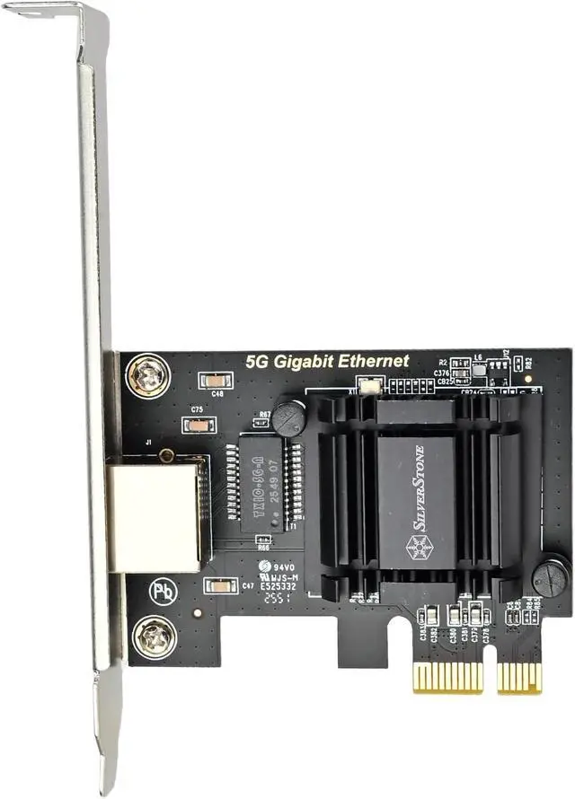 Alt view image 2 of 7 - Silverstone Technology ECL02 5Gbps RJ45 Network PCI Express Card, SST-ECL02