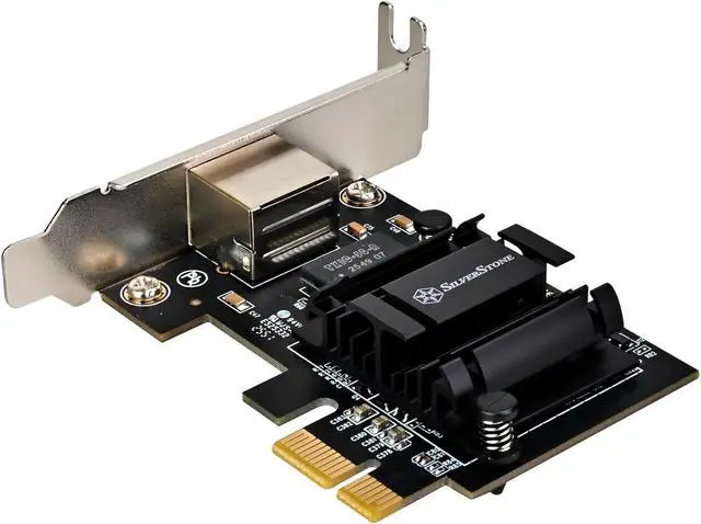 Alt view image 6 of 7 - Silverstone Technology ECL02 5Gbps RJ45 Network PCI Express Card, SST-ECL02