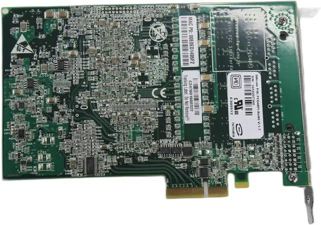 Alt view image 3 of 5 - Silicom PCI-e 4 Port Gigabit Wired Ethernet Server NIC PEG4BPI-RoHS V1.7