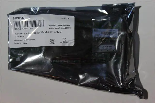 Alt view image 4 of 4 - Qnap SP-E10G-SFP+-DAC Dual-Port 10GbE Card for TS-x79, SFP+ DAC, Emulex OCe11102-NX (SP-E10G-SFP+-DAC)