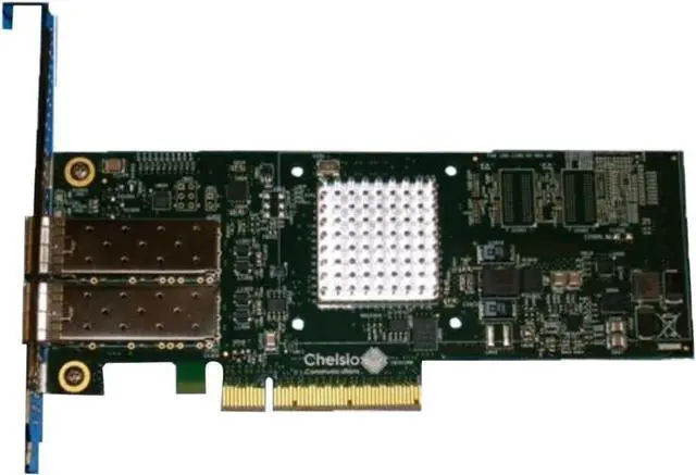 Main image of T520-SO-CR 2-Port Low Profile 1/10GbE Server Offload Adapter with PCI-E x8 Gen 3, SFP+ Connector