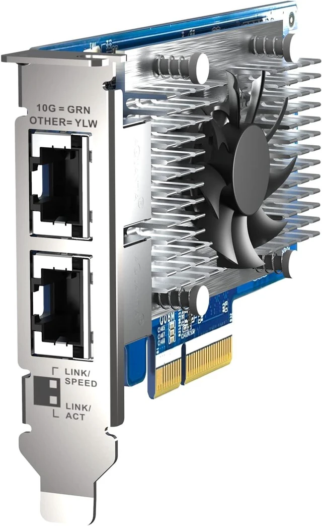 Alt view image 4 of 7 - QNAP QXG-10G2T-X710 Two Port 10GbE Network Card with SR-IOV and iSCSI, Block-Based and Supports Multiple Virtual Disk Modes