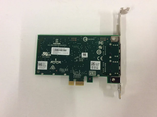 Alt view image 4 of 4 - Dell Broadcom 5720 Dual-Port Gigabit Network Interface Card 540-BBGY