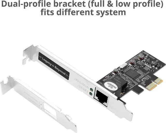 Alt view image 7 of 7 - SIIG Single 2.5G Multi-Gigabit Ethernet PCIe Network Card, LB-GE0611-S1 | PCIe 2.0 x1 to RJ-45, 2.5GBASE-T, NBASE-T, 2500/1000/100/10Mbps, Realtek RTL8125 Chipset