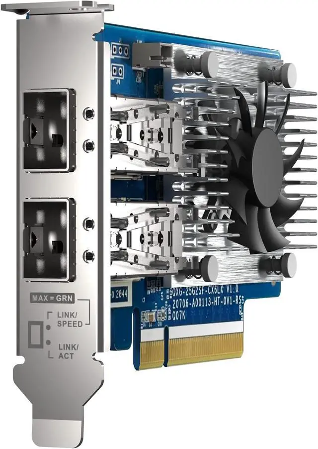 Alt view image 5 of 7 - QXG-25G2SF-CX6 Two Port 25GbE Network Card with SR-IOV and RoCE for Improved Network and VMware Virtualization Environments