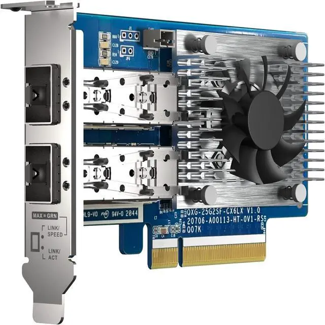 Alt view image 4 of 7 - QXG-25G2SF-CX6 Two Port 25GbE Network Card with SR-IOV and RoCE for Improved Network and VMware Virtualization Environments