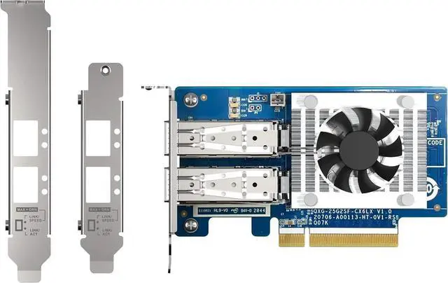 Alt view image 7 of 7 - QXG-25G2SF-CX6 Two Port 25GbE Network Card with SR-IOV and RoCE for Improved Network and VMware Virtualization Environments