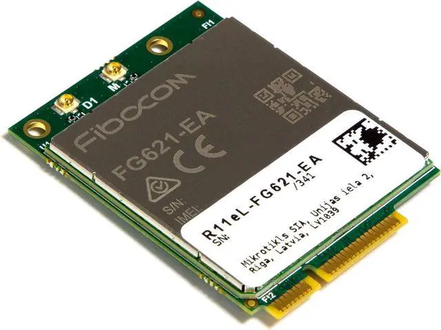 Main image of Mikrotik R11eL-FG621-EA miniPCIe CAT6 LTE Card
