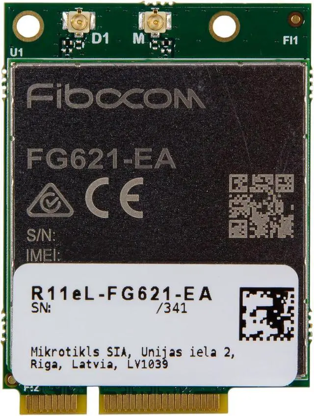 Alt view image 3 of 4 - Mikrotik R11eL-FG621-EA miniPCIe CAT6 LTE Card