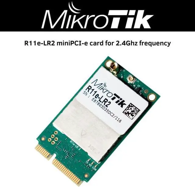 Alt view image 2 of 2 - Mikrotik R11e-LR2 miniPCI-e Card for 2.4Ghz Frequency