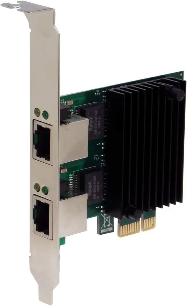 Alt view image 2 of 2 - Sedna - PCI Express 2 Ports 10/100/1G/2.5G Ethernet Adapter with Low Profile Bracket (RTL8125)