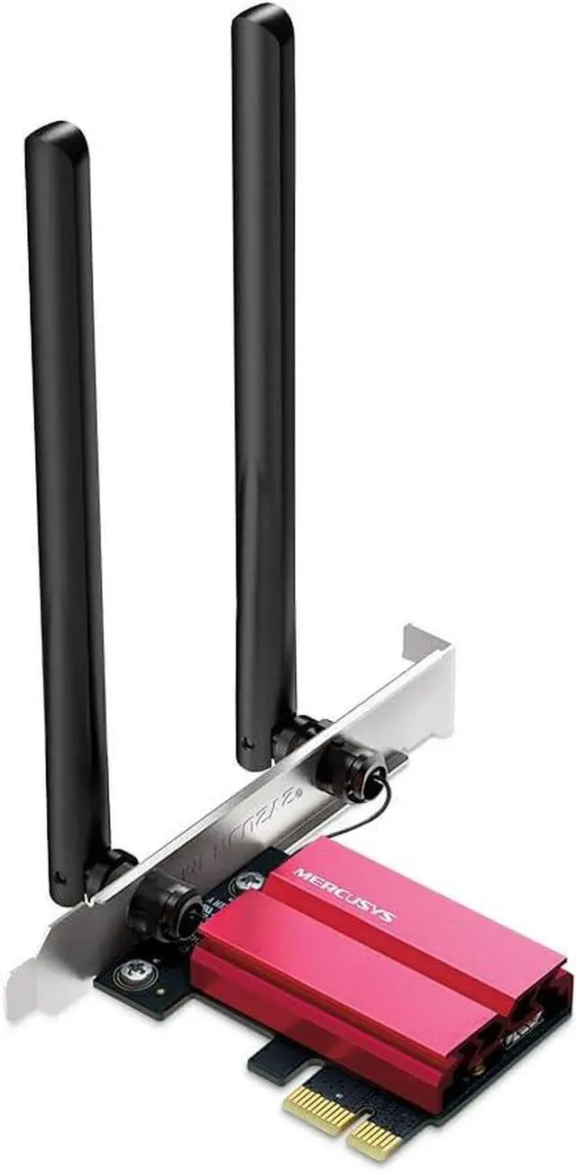 Main image of Mercusys MA86XE Wi-Fi 6E PCIe Network Card AXE5400, Tri-Band Adapter with Bluetooth 5.2, MU-MIMO, OFDMA, WPA3 Encryption Standard, Compatible with Windows 11 and 10