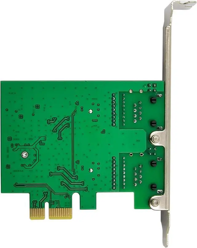 Alt view image 6 of 7 - InLine 51128K Dual Gigabit Network Card with 2X RJ45 PCIe x1 with Low Profile Slot Bracket VLAN Jumbo Frames Energy Efficient